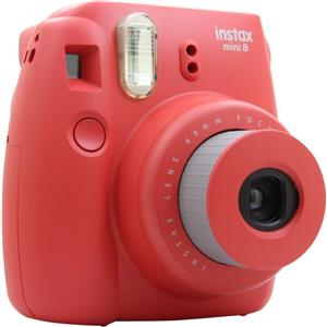 Fujifilm Macchina fotografica istantanea Instax Mini 8 - Rosso + Fujifilm Fujifilm Instax Lens 60 mm f/12.7 f/12.7,