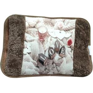 NARCISO Borsa Acqua Calda Elettrica per Ciclo, Mani, Schiena, Riscaldante, Scaldino Elettrico da Letto Scaldaletto Portatile, Boule Acqua Calda Elettrica, Sicura, Riscalda Velocemente (Love)