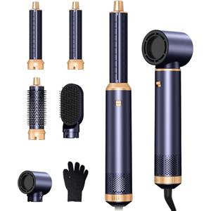 Mogawave Airstyler 5 in 1, ferro arricciacapelli con aria, 3 regolazione della temperatura, spazzola per asciugacapelli, per dare volume ai capelli, lisciare, arricciare e asciugare i capelli asciutti
