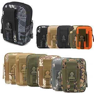 ZhaoCo Marsupio Tattica EDC Pouch Camo Multiuso Sacchetto Militare di Nylon Tattico Da Cintura Borsello Porta Cellulare Hiking Campeggio