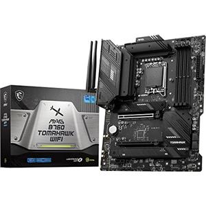 MSI MAG B760 TOMAHAWK WIFI Scheda madre, ATX - Supporta processori Intel Core di 12a e 13a generazione, LGA 1700 - 75A DrMOS VRM, DDR5 Memory Boost 7000+MHz/OC, PCIe 5.0 x16, M.2 Gen4, Wi-Fi 6E