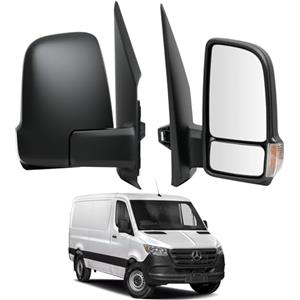 Convitex Specchietto Retrovisore Esterno Manuale per Mercedes Sprinter 907 910 anno 2018-2025, Destro DX Lato Passeggero Ricambi A9108100400,E-Mark E9