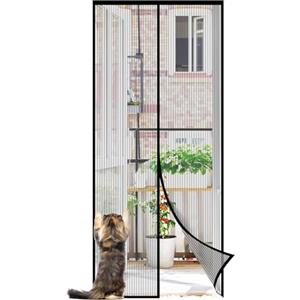 Sekey 90x220cm Zanzariera Magnetica per porta, anti insetti, per legno, ferro, porte in alluminio e balcone, Facile da installare, Non è Necessario Praticare Fori, Si Chiude da Sola