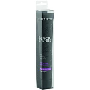 CURAPROX Black Is White - Dentifricio Sbiancante con Carbone Attivo, 90 ml