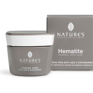 BIOS LINE SpA Crema Viso Antiage e Dopobarba con Hematite e Acido Ialuronico - 50 ml