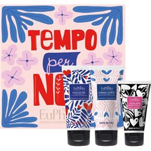 Euphidra Cofanetto Tempo Per Noi: Doccia Gel 100 ml, Crema Corpo 100 ml, Crema Mani Nutriente e Rigenerante 50 ml
