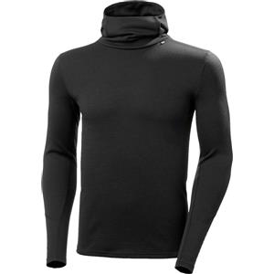 Helly Hansen Felpa con Cappuccio Lifa Merino Midweight Uomo - 2 in 1, Nero