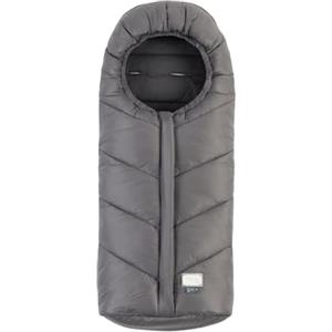 Nuvita 9925 Junior One+ | Sacco universale per passeggino | Protezione da 6 a 36 mesi (100cm)| Protezione fino a -18°C e Impermeabilità anti vento | Grigio
