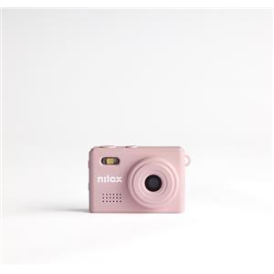 Nilox Mini Action Cam Portachiavi HD 720p, Filtri Vintage, Video 30fps, Foto e Audio, Ultra Compatta, USB Type-C, Design Retrò, Perfetta per Viaggi, Vlog e Social Media, Rosa