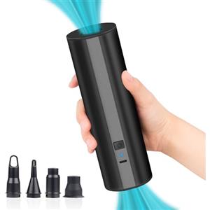 anngrowy Pompa Elettrica Ricaricabile con 4 Ugelli per Materasso Gonfiabile, Gonfiatore per Gommoni, Piscina, Giocattoli, Palloni per Yoga