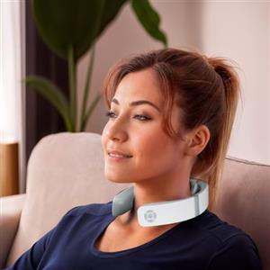 GLOBAL RELAX® | TEISHO Massaggiatore elettrico portatile per il collo | Varie modalità: Rilassamento, Energetica, Termoterapia | Tecnologia 3D Smart Fit | Compatto I Potente