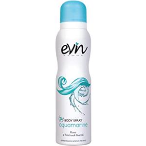 EVIN FEMME | Deodorante Donna Spray Acquamarine, Fragranza Rosa e Patchouli Bianco, Formula Attiva 24h, Dermatologicamente Testato, 150 ml