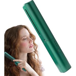 Generico Spazzola Per Lisciare I Capelli Senza Fili - Piastra Per Capelli Da Donna, Spazzola Per Lisciare I Capelli | Spazzola Lisciante Ricaricabile, Pettine Lisciante Per Capelli, Piastra Per Capelli