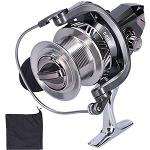 Topyond Mulinello da pesca, Mulinello da 14+1 con cuscinetti Rapporto di trasmissione 4.1:1 Ruota da pesca interamente in metallo Mulinelli da pesca Accessorio da pesca (JS10000)