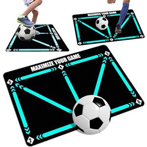YUJUVI Tappetino da Allenamento per Calcio Tappetino Allenamento 90x60cm Tappetino da Calcio Antiscivolo Accessori Allenamento per Allenamento