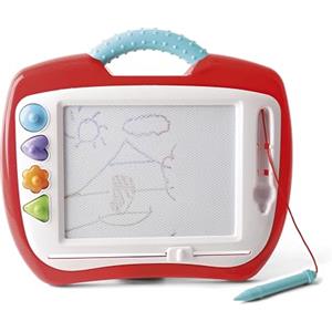 Generico Lavagna Magica per Bambini Scrive a Colori Cancellabile Magnetica Disegno Tavoletta Giocattolo Educativo Misura Maxi e Media con Penna e Stampini Timbrini Lavagna Cancellabile Magnetica Giochi Bambini