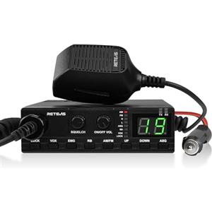 Retevis MB62 Radio CB, CB Portatile AM/FM, VOX, Segnale Forte, ASQ/SQ per un Suono Chiaro, Emergenza 9/19 con Ampia Compatibilità, Mini CB Radio per Camionisti, Furgoni, Autocarri (1Pz)