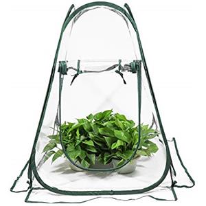 ValueHall Mini Serra Pop-up in PVC Trasparente 68 x 68 x 86cm Portatile per Piante Impermeabile Pioggia Balcone Serra Giardinaggio Domestico V7094