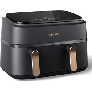Philips 3000 Friggitrice ad Aria Doppio Cestello 9L 12 Metodi di Cottura 2750W