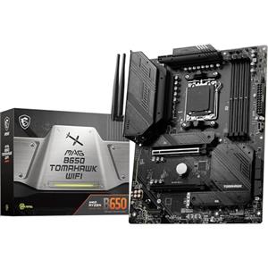 MSI MAG B650 TOMAHAWK WIFI scheda madre, ATX - Supporta i processori AMD Ryzen 7000, AM5-14 fasi Duet Rail da 80A, DDR5 fino a 6400+MHz/OC, 2 x PCIe 4.0 x16, 3 x M.2 Gen4, Wi-Fi 6E