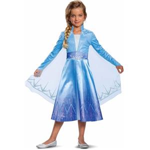 Disguise Costume Elsa Frozen 2 Deluxe Bambina - Vestito Carnevale Blu per Bambini, Abito Elsa per Feste e Compleanni