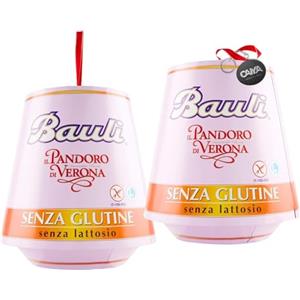 CAIYA 2X Bauli il Pandoro di Verona Classico Senza Glutine e Senza Lattosio (Lactose & Gluten Free) 500g con Portachiavi CAIYA® [2 Pandori]