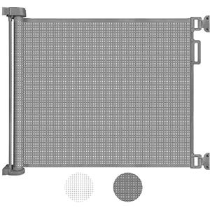 Looxii Cancelletto per Bambini a Scomparsa 0-140 cm Cancello Barriera di Sicurezza griglia espandibile per scale e corridoi interni ed esterni Grigio