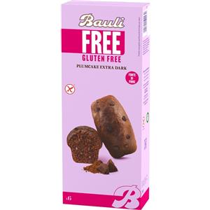 Bauli Plumcake Extra Dark Doppio Cioccolato Senza Glutine - 6 Pezzi da 35 g