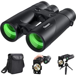 Timorn 10x42 Binocolo Professionale Potente Leggero: Timorn Binocoli Birdwatching con Tracolla, Borsa - Binocolo Impermeabile Garanzia a Vita per Montagna, Stelle, Safari, Trekking
