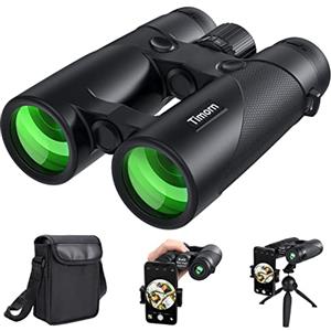 Timorn Binocolo Professionale Potente Compatto Safari: Timorn Binocoli 8x42 Visione Ampia Impermeabile con Treppiede Adattatore Telefono per Caccia, Birdwatching, Trekking, Escursionismo