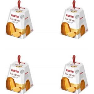 Maina Mini Pandoro - Confezione da 4 - singoli mini pandoros - grande calza di Natale