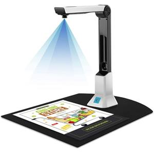 MKHFP Scanner for documenti portatile ad alta definizione da 8 megapixel, scanner for riconoscimento file con fotocamera for documenti A4 Windows MACOS Strumento didattico visivo
