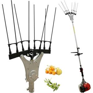 ClaShop Accessorio Testa Abbacchiatore per Decespugliatore a Scoppio Diametro 26mm 9 Denti 8 Punte in Fibra di Carbonio Scuotiolive Scuoti Olive Pettine Scuotitore Sbattitore Area di lavoro da 470mm