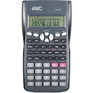 Alevar AVC Calcolatrice Scientifica 10+2 Cifre, 240 Funzioni, Display 2 Linee e Custodia Rigida, Colore Nero