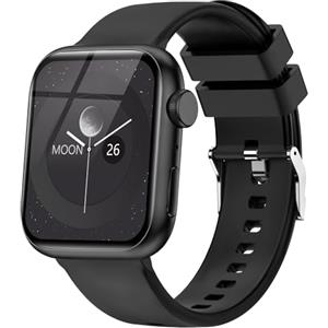 zaisia Smartwatch Uomo Donna, 1.85" Orologio Smartwatch con Chiamare/Rispondere, Molteplici modalità Sportive con Contapassi/Sonno/Cardiofrequenzimetro, IP68 Smart Watch per Andorid iOS