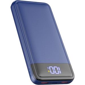LGXS Power Bank, Slimmest 22.5W Powerbank 13800mAh PD3.0 USB C (Ingressi/Uscite), Caricatore Portatile Ricarica Rapida Batterie Esterna Compatibile con iPhone 16 15 14 13 12 11 Huawei etc.(Blu)