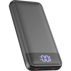 LGXS Power Bank, Slimmest 22.5W Powerbank 13800mAh PD3.0 USB C (Ingressi/Uscite), Caricatore Portatile Ricarica Rapida Batterie Esterna Compatibile con iPhone 16 15 14 13 12 Pro Max Huawei etc.(Grigio)