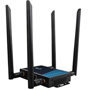 Eighosee Router Wireless Industriale 4G LTE WiFi con Supporto per Slot per Schede SIM Router da Wireless a 300 Mbps Cablato LT220-E Spina Europea