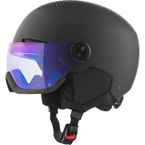 Alpina Arber Visor - Casco da sci sicuro e leggero per adulti, con visiera Alpina di alta qualità, assorbimento ottimale degli urti, black matt, M (54-58)