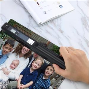MKHFP Scanner portatile portatile Scheda di supporto USB wireless da 900 DPI Documenti, Carta A4 Scansione di immagini fotografiche Display JPG PDF portatile Batteria Strumento didattico visivo