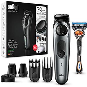 Braun Regolabarba Tagliacapelli Uomo, Rasoio Incluso, Rifinitore Barba, Accessori inclusi, 85% di Plastica in Meno, Idea Regalo, BT7240 Nero