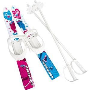 KOMPERDELL Kids Ski-Set 70(Girls) Sci, Neonati Unisex, Bianco/Rosa