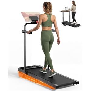 Copant Tapis roulant, tapis roulant con LCD Scarn, pedana da 2,5 HP con APP e controllo remoto, carico massimo Max 159 kg, con corsi di allenamento e corse, 1-6 km/h per casa o ufficio