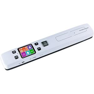 MKHFP Mini scanner for documenti e immagini 1050 DPI formato A4 JPG/PDF formato display LCD ad alta velocità for ricevute aziendali foto Strumento didattico visivo(White USB)