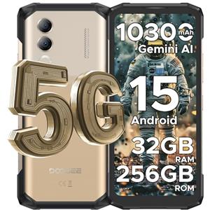 DOOGEE Blade 20 Turbo Rugged Smartphone 5G, 6,6" 32GB+256GB/TF 2TB Smartphone, Dimensity 7050 10300mAh Telefono Indistruttibile, Android 15 Celluare Antiurto, Gemini/50MP/5G Dual SIM/IP68/OTG/Face ID