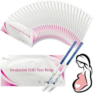 Yagaspantery 50 Test Strisce di Ovulazione, Test di Ovulazione e Gravidanza, Test di Ovulazione Sensibile, Monitoraggio Attendibile del Ciclo e del Periodo Fertile, Aumenta le tue Probabilità di Rimanere Incinta
