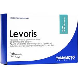 YAMAMOTO RESEARCH Levoris 30 Capsule, Integratore Alimentare a base di Carbone Vegetale Attivo ed Estratti Naturali, Contrasta il Meteorismo e Favorisce la Regolare Motilità Gastrointestinale