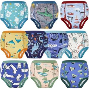 FLYISH DIRECT Mutandine apprendimento al vasino, Mutandine apprendimento per Bambini e Bambine, Cotone Mutandine apprendimento, Comoda e Traspirante, 130/6T