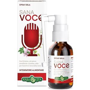 ERBA VITA GROUP SpA Erba Vita Voce Sana Spray Gola, 30ml - Spray per la Voce e le Vie Respiratorie