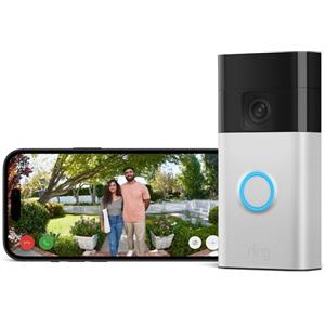 Ring VIDEOCITOFONO BATTERIA VIDEO DOORBELL 2024 VISUALE FIGURA INTERA FULL HD WIFI SM